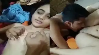 Girlfriend chuchiya chus chata uski chut