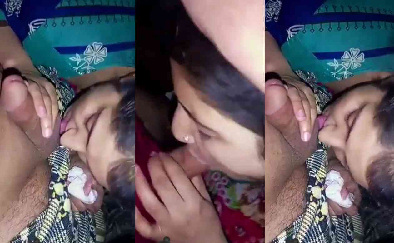 Village blowjob wife XXX video – hot scene